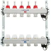Salus Floor heating manifold 6 slings with flowmeter
