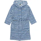 Marimekko Räsymatto Hooded Bath Robe - Blue - L/XL
