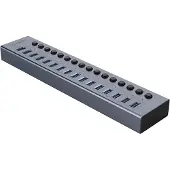 ORICO BT2U3-16AB keskittimen 16x USB-A 3.0 kytkimillä - harmaa