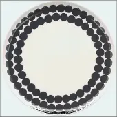Marimekko Siirtolapuutarha Plate 20Cm - Black - 20