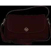 Gant Suede Slouchy Shoulder Bag - Burgundy - ONE SIZE
