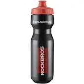 RockBros 750 ml Bike Bottle - Transparent Black with Red Mouthpiece