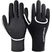 RockBros full waterproof cycling gloves size: XXL - black