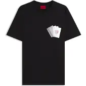 HUGO Dahr 10268981 Red Lyhythihainen T-paita