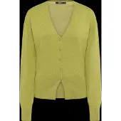 Gina Tricot Shaped Knitted Cardigan - Green - S
