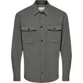 Only & Sons Onsmark Brushed 0353 Overshirt Noos - Grey - XL