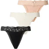 Hunkemoller Stringit 'Madison' nude / musta / valkoinen