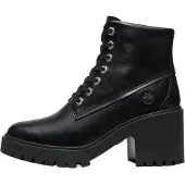 Timberland for woman. TB0A5S49W021 Stone Heights black leather ankle boots (41 W), 5 to 8 cm, Laces, Casual