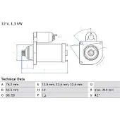 Bosch Starttimoottori 0 986 020 240
