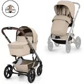 Cybex Talos S Lux yhdistelmävaunut Almond Beige, sis. taitettavan kopan