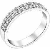 Sandberg Myötätuuli 2-rivinen rivitimanttisormus 0.24 ct valkokulta M-186w-185