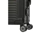 Travelite Next 4-pyöräinen käsimatkatavara, Alumiini, 55 cm Harmaa