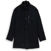 Tom Tailor Wool Coat With Stand-Up Insert - Navy - XL