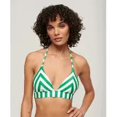 Superdry for woman. W3010395A Triangle bikini top with green stripes (XL), Beachwear, Recycled Polister, Sustainable