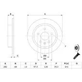 Bosch Jarrulevy (1kpl) 0 986 479 C73