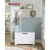 Vasagle Kenkäpenkki säilytystilalla 40x80x46cm, valkoinen