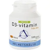 Helhetshälsa D3-vitamin Vegan 50 mcg 100 kapselia