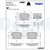 Delphi Jarrupalasarja (4kpl), levyjarru LP5107EV