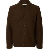 Selected Slmnealy Ls Knit Workwear Cardigan Noos - Brown - XXL