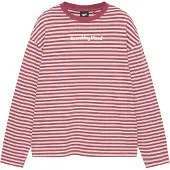 Pull&Bear Paita 'STWD' pastellinpinkki / burgundin punainen / valkoinen