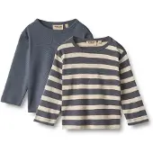 Wheat 2 T-Shirt L/S Milo - Blue - 92