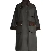 Barbour Checked Kirklees Wax Jacket - Khaki green - 38