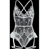 Hunkemoller Prina String Body - White - XS