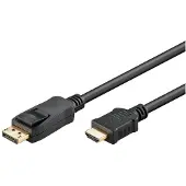Pro DisplayPort 1.2 - HDMI 1.4 - 5m - Musta