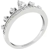 Lykken Casuals tiara hopeasormus-185
