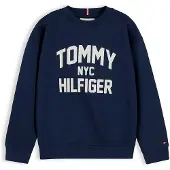 Tommy Hilfiger Collegepaita 'BRAND LOVE' laivastonsininen / valkoinen