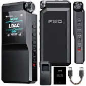 Fiio Bluetooth-vastaanotin - - BTR17 - Kaksois-DAC ESS Sabre - Epäsymmetrinen/symmetrinen kuulokelähtö - Musta