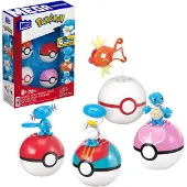 Pokemon Water-Type Trainer Team Building Toy Kits With 2 Action Figures (79 Pieces) For Kids - Multi/patterned - ONE SIZE