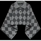Vero Moda Vmdion Poloneck Ls Cape - Grey - S