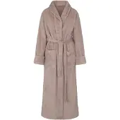 Hunkemoller Robe Long Soft Fleece - Beige - M/L