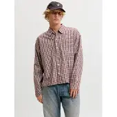 Jack & jones Austin Clean Check Pitkähihainen Kauluspaita