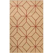 Chhatwal & Jonsson Ayur matto Beige-Rust, 270x180 cm
