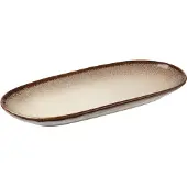 Aida Søholm Sonja -lautanen ovaali 12,3x25,5 cm Brown