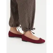 Tamaris Woms Ballerina - Burgundy - 37