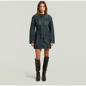 G-Star Hourglass Zip Dress - Dark blue - Women