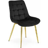Leobert Ruokapöydän tuoli Bera, 87x53x42 cm, musta/kultainen