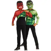 Rubies Hulk Reversable Top - Red - 3-4Y