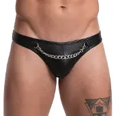 Svenjoyment Underwear Mens Tight-fitting Thong Black