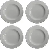 Scandi Living Dots lautanen 28 cm 4-pakkaus Harmaa