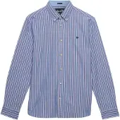Superdry for man. M4011247A Blue Preppy Oxford Shirt (XXL), Casual, Cotton, Long sleeve