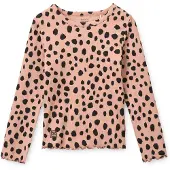 Liewood Nieve Printed Longsleeve Rib T-Shirt - Pink - 98/104