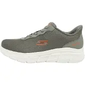 SKECHERS Matalavartiset tennarit 'BOBS B FLEX - GLACIAL EDGE' oliivi / oranssi