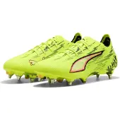 Puma Ultra 6 Ultimate Sg Unleashed - Keltainen/musta/hehkuva Punainen/neon - Pehmeä Nurmi (Sg), koko 39