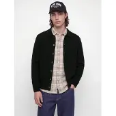 Jack & Jones Jjesoho Ollie Knit Polo Cardigan - Black - XXL