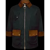 Barbour Treeton Wax Jacket - Navy - 40