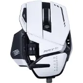 Mad Catz RAT 6+ mukautettava langallinen pelihiiri Valkoinen - 11 painiketta - RGB LED - 12000 DPI - Pixart PMW3360